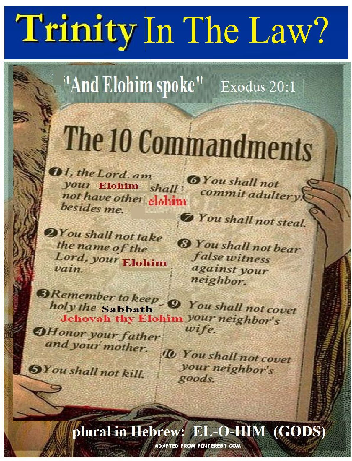image of summary of 10 commandments with plural .