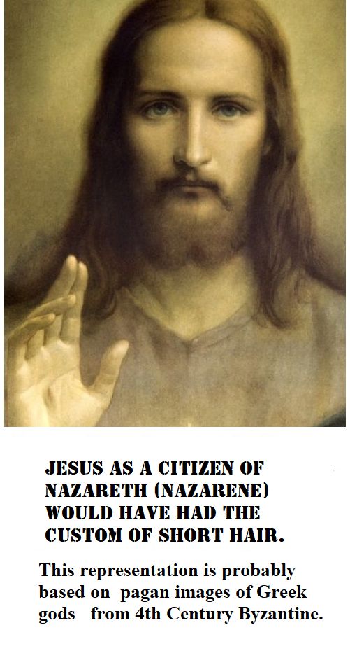 traditional Jesus according to Byzantine art