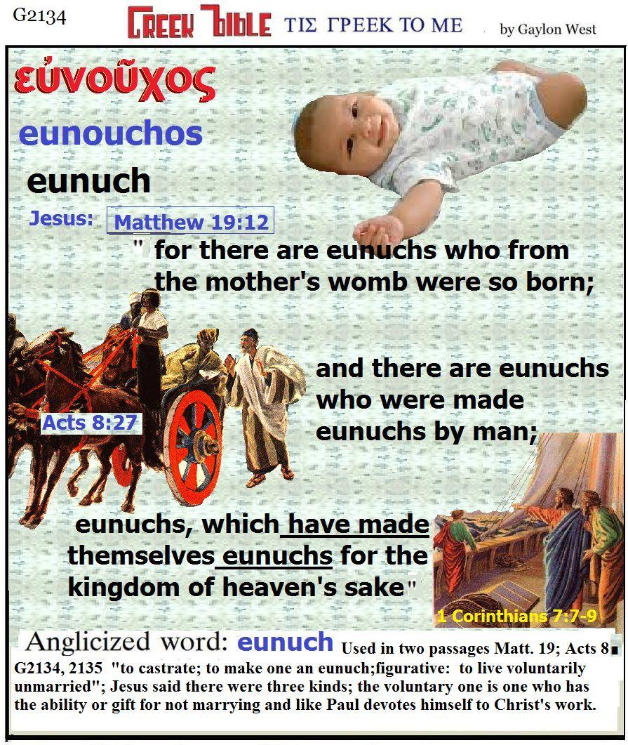 kinds of eunuchs in the Bible