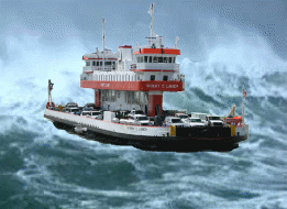 illustration of a ferry