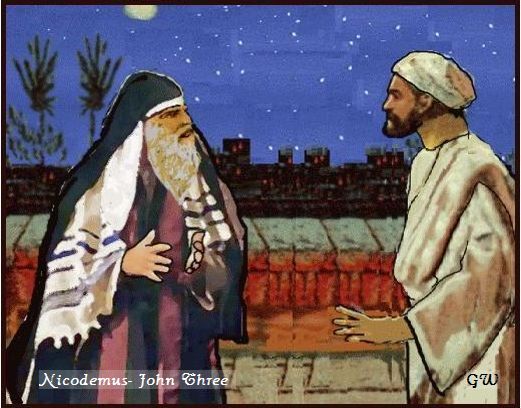 picture of Nicodemus with Jesus
