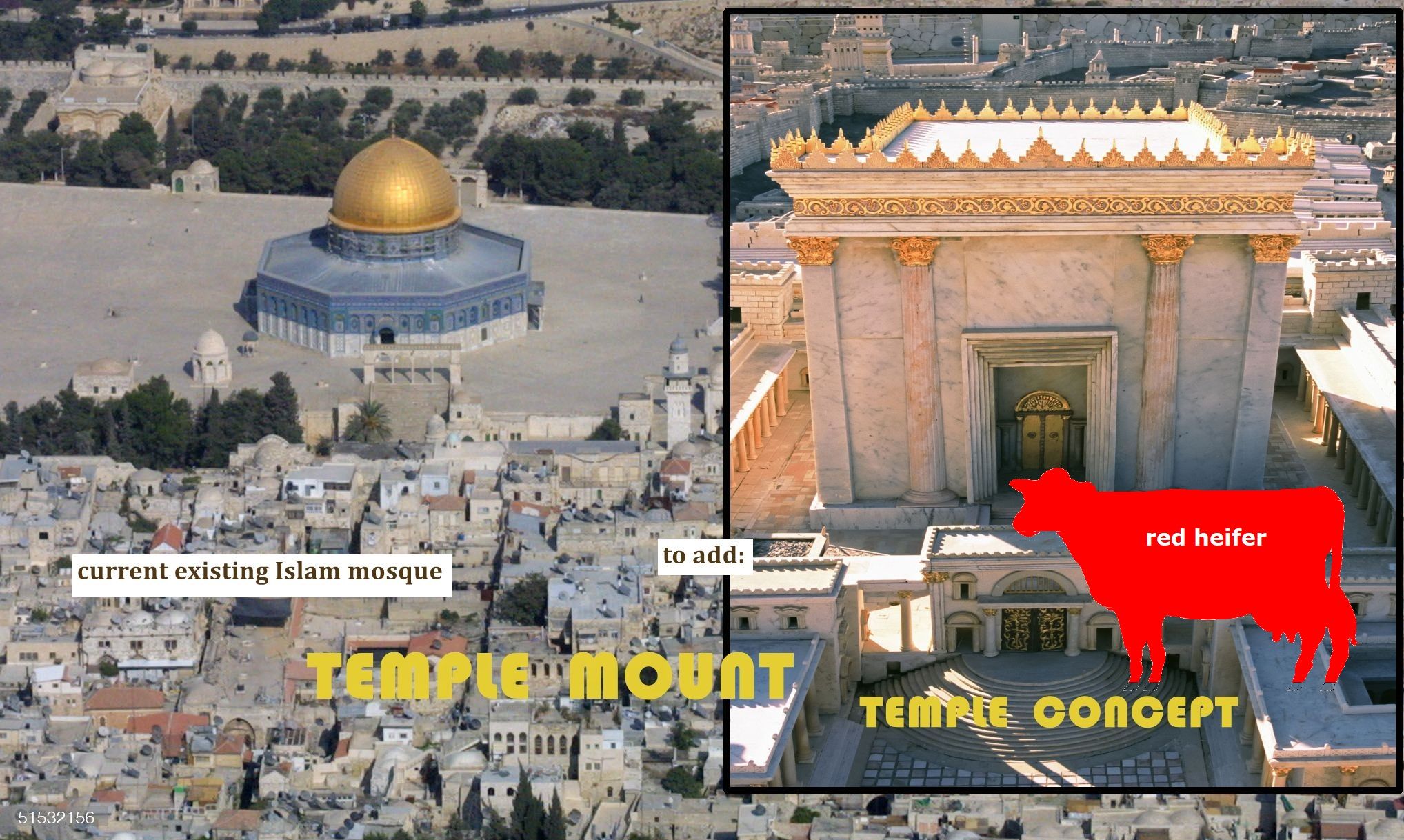 third temple Jerusalem image