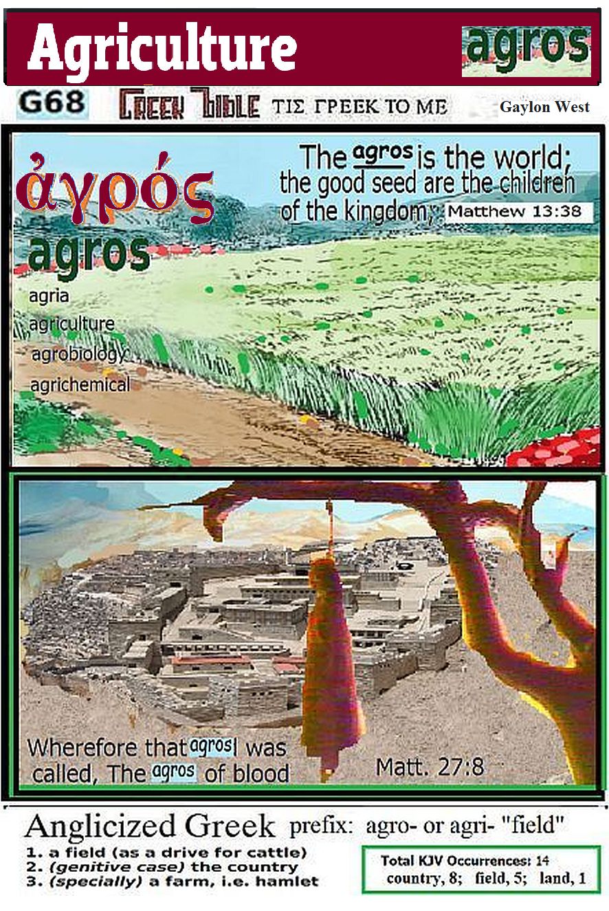 agros-agri: G68 illustrated; agriculture; agrobiology.