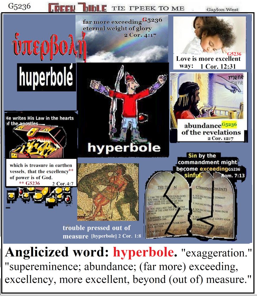 huperbole G5236. hyperbole. Greek words of the New Testament, illustrated.