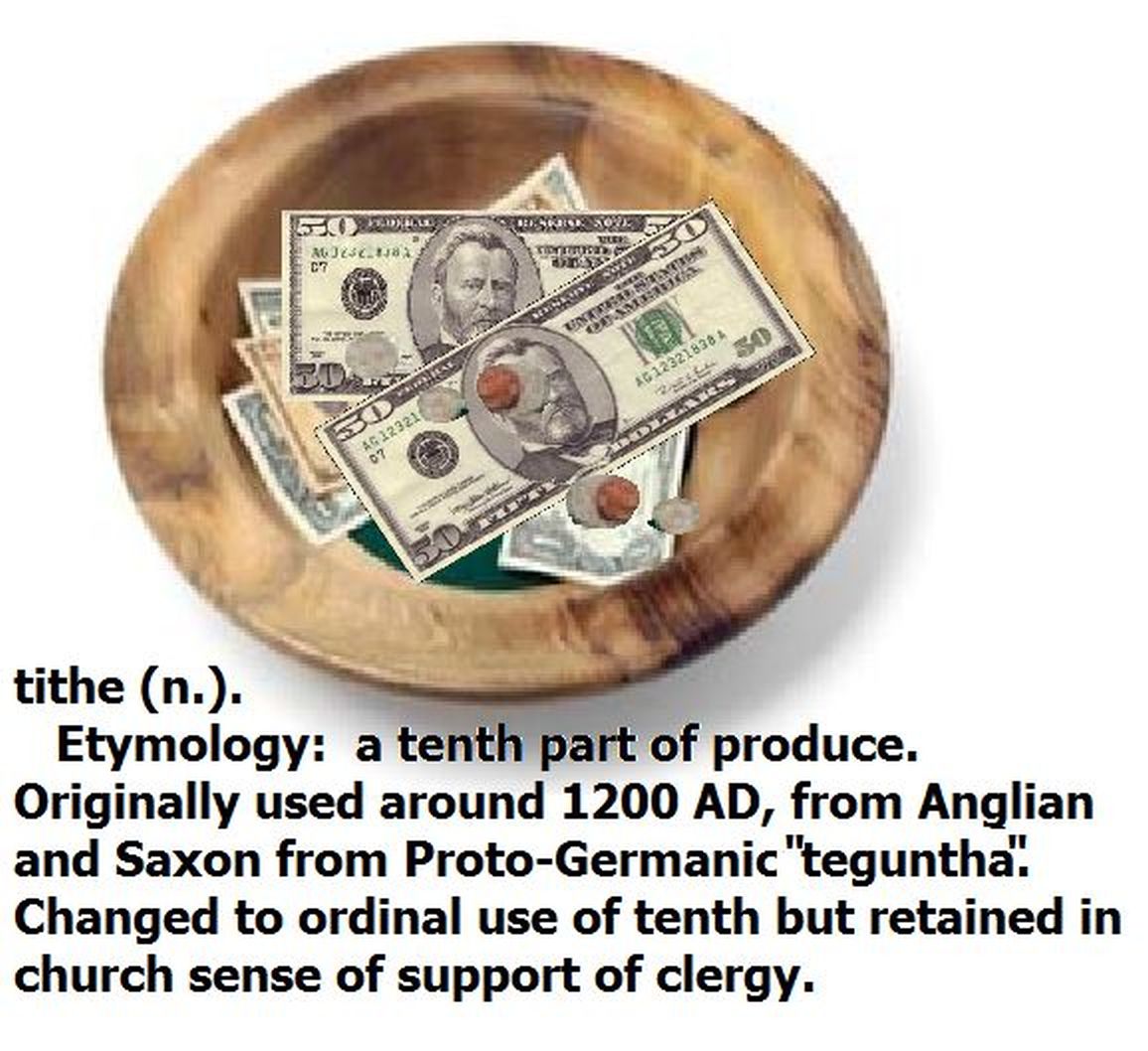 tithe etymology